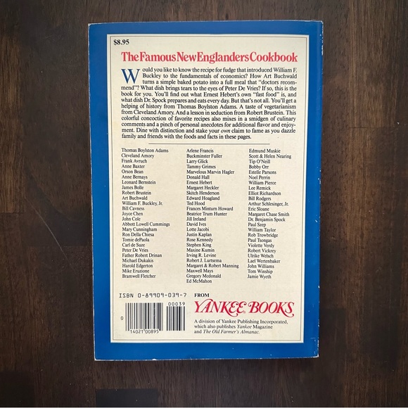 The Famous New Englanders Cookbook: Favorite Recipes from Celebrities… - Picture 2 of 8